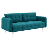 Cameron Tufted Fabric Sofa Teal EEI-4451-TEA