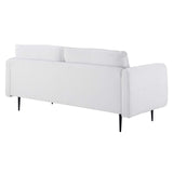 Cameron Tufted Fabric Sofa White EEI-4451-WHI