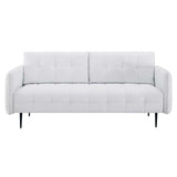 Cameron Tufted Fabric Sofa White EEI-4451-WHI