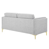 Kaiya Fabric Sofa Light Gray EEI-4454-LGR