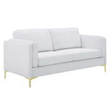 Kaiya Fabric Sofa White EEI-4454-WHI