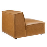 Restore Vegan Leather Sectional Sofa Armless Chair Tan EEI-4495-TAN