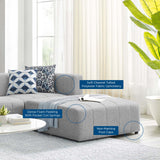 Bartlett Upholstered Fabric 4-Piece Sectional Sofa Light Gray EEI-4516-LGR