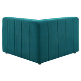 Bartlett Upholstered Fabric 4-Piece Sectional Sofa Teal EEI-4516-TEA