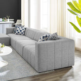 Bartlett Upholstered Fabric 5-Piece Sectional Sofa Light Gray EEI-4520-LGR