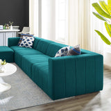 Bartlett Upholstered Fabric 5-Piece Sectional Sofa Teal EEI-4520-TEA