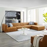 Bartlett Vegan Leather 5-Piece Sectional Sofa Tan EEI-4521-TAN