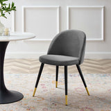 Cordial Performance Velvet Dining Chairs - Set of 2 Gray EEI-4525-GRY