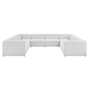 Bartlett Upholstered Fabric 8-Piece Sectional Sofa Ivory EEI-4535-IVO