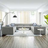 Bartlett Upholstered Fabric 8-Piece Sectional Sofa Light Gray EEI-4535-LGR