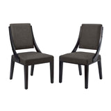 Modway Furniture Cambridge Upholstered Fabric Dining Chairs - Set of 2 XRXT Gray EEI-4553-GRY