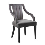 Modway Furniture Virtue Performance Velvet Dining Chairs - Set of 2 XRXT Gray EEI-4554-GRY