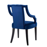 Modway Furniture Virtue Performance Velvet Dining Chairs - Set of 2 XRXT Navy EEI-4554-NAV