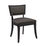 Modway Furniture Pristine Upholstered Fabric Dining Chairs - Set of 2 XRXT Gray EEI-4557-GRY
