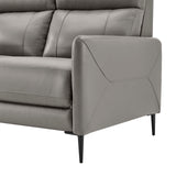 Huxley Leather Sofa Gray EEI-4561-GRY