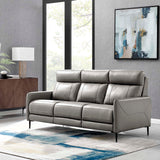 Huxley Leather Sofa Gray EEI-4561-GRY