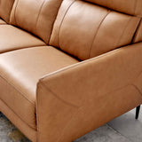 Huxley Leather Sofa Tan EEI-4561-TAN