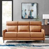 Huxley Leather Sofa Tan EEI-4561-TAN