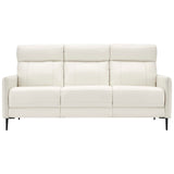 Huxley Leather Sofa White EEI-4561-WHI