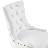 Regent Tufted Performance Velvet Office Chair Gold White EEI-4571-GLD-WHI