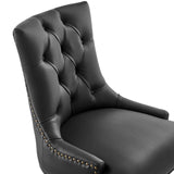 Regent Tufted Vegan Leather Office Chair Black Black EEI-4573-BLK-BLK