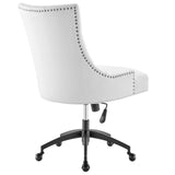 Regent Tufted Vegan Leather Office Chair Black White EEI-4573-BLK-WHI