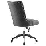 Empower Channel Tufted Fabric Office Chair Black Gray EEI-4576-BLK-GRY