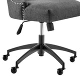 Empower Channel Tufted Fabric Office Chair Black Gray EEI-4576-BLK-GRY