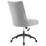 Empower Channel Tufted Fabric Office Chair Black Light Gray EEI-4576-BLK-LGR