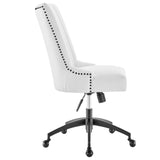 Empower Channel Tufted Fabric Office Chair Black White EEI-4576-BLK-WHI