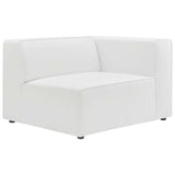 Mingle Vegan Leather Right-Arm Chair White EEI-4622-WHI