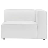 Mingle Vegan Leather Right-Arm Chair White EEI-4622-WHI