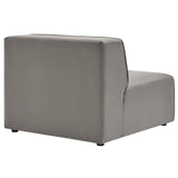 Mingle Vegan Leather Armless Chair Gray EEI-4623-GRY