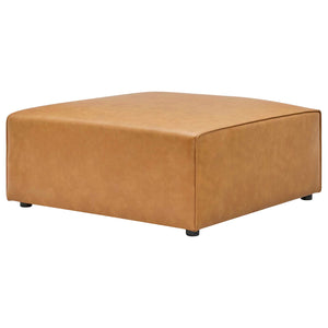 Mingle Vegan Leather Ottoman Tan EEI-4624-TAN