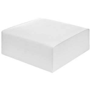 Mingle Vegan Leather Ottoman White EEI-4624-WHI