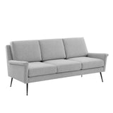 Chesapeake Fabric Sofa EEI-4628-BLK-LGR