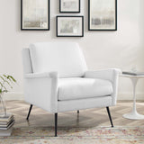 Chesapeake Fabric Armchair Black White EEI-4631-BLK-WHI