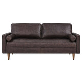Modway Furniture Valour Leather Sofa XRXT Brown EEI-4633-BRN