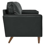 Modway Furniture Valour 81" Leather Sofa XRXT Black EEI-4634-BLK