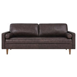 Modway Furniture Valour 81" Leather Sofa XRXT Brown EEI-4634-BRN