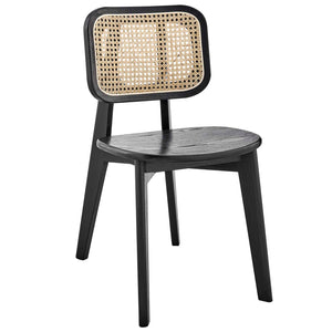 Modway Furniture Habitat Wood Dining Side Chair XRXT Black EEI-4645-BLK