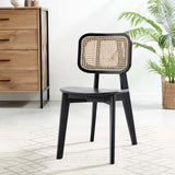 Modway Furniture Habitat Wood Dining Side Chair XRXT Black EEI-4645-BLK