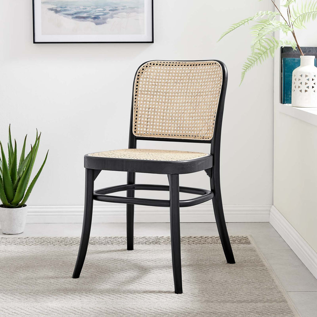 Modway Furniture Winona Wood Dining Side Chair XRXT Black EEI-4646-BLK