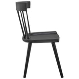 Modway Furniture Sutter Wood Dining Side Chair XRXT Black EEI-4650-BLK