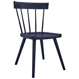 Modway Furniture Sutter Wood Dining Side Chair XRXT Midnight Blue EEI-4650-MID