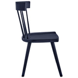 Modway Furniture Sutter Wood Dining Side Chair XRXT Midnight Blue EEI-4650-MID