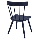 Modway Furniture Sutter Wood Dining Side Chair XRXT Midnight Blue EEI-4650-MID