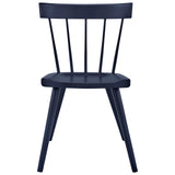 Modway Furniture Sutter Wood Dining Side Chair XRXT Midnight Blue EEI-4650-MID