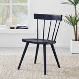 Modway Furniture Sutter Wood Dining Side Chair XRXT Midnight Blue EEI-4650-MID