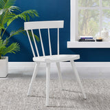 Modway Furniture Sutter Wood Dining Side Chair XRXT White EEI-4650-WHI